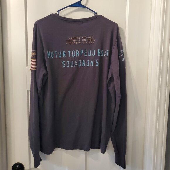 Warson Motors Lucky Torpedo Carbone Long Sleeve T-Shirt- Sz XL - Picture 5 of 7